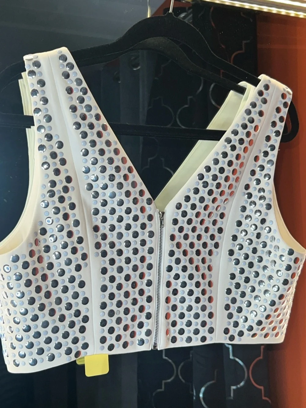 🤍 BNWT Endless Rose Ethereal Silver Statement Top 🖇️💿 - Picture 4 of 4